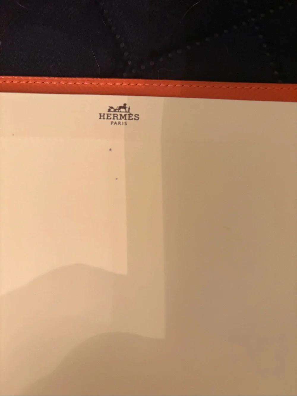 Hermès Ulysse MM Notepad Cover in Orange Epsom Leather